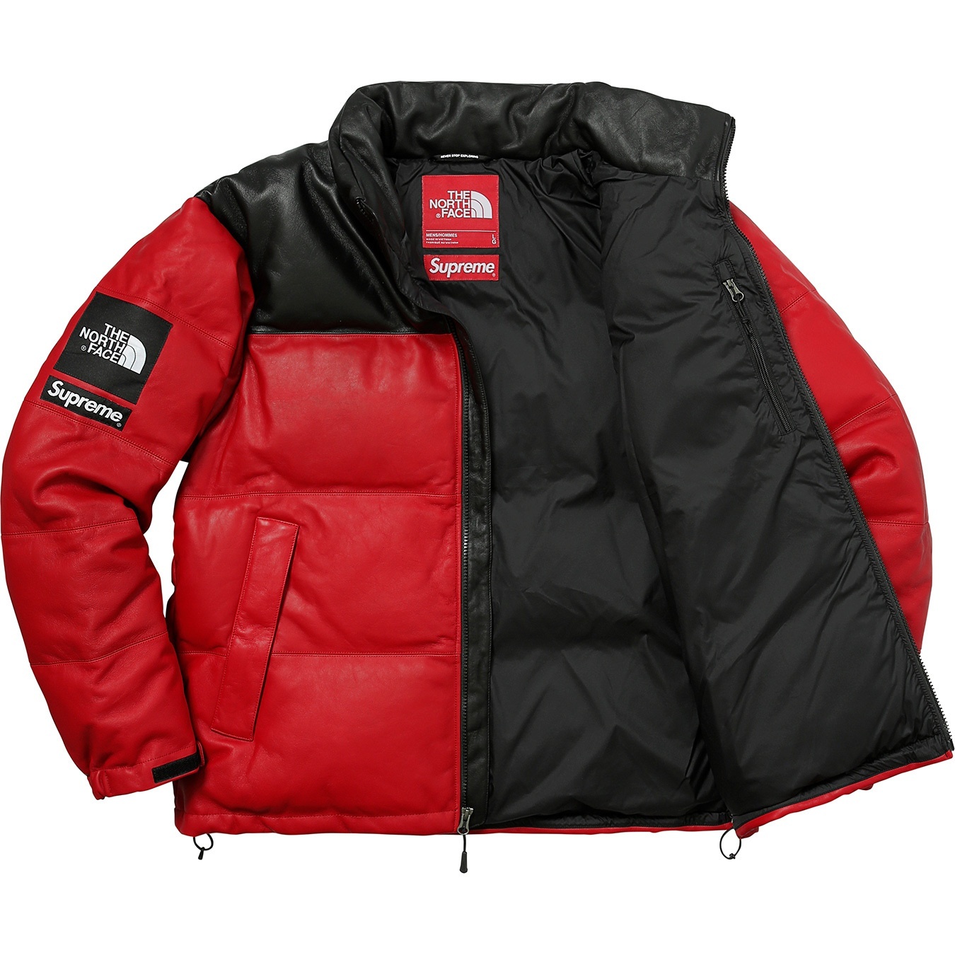 Supreme®/The North Face® Leather Nuptse Jacket view 28